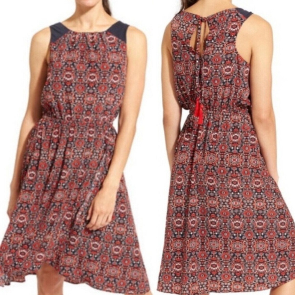 ATHLETA Women's Martinique Printed Sleeveless Boho Lightweight Dress Size  S